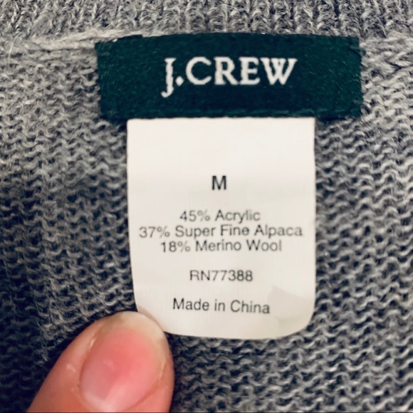J.Crew gray wool cardigan sweater. Size M - Picture 4 of 6